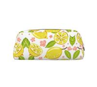 ESNAIUVCD Fruits Lemon Print Pencil Bag Zipper Large Pencil Bag Work Travel - Multifunctional Pencil Case,Makeup Bag
