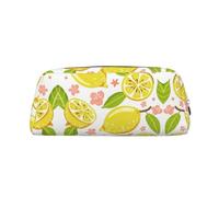ESNAIUVCD Fruits Lemon Print Pencil Bag Zipper Large Pencil Bag Work Travel - Multifunctional Pencil Case,Makeup Bag