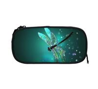 ESNAIUVCD Galaxy Animal Dragonfly Print Zipper Large Pencil Case,Durable Stationery Pencilcase Bag,Multifunctional Pencilcase Bag Penbag for School College Office Adult Girls and Boys