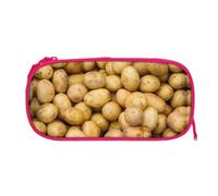ESNAIUVCD Garden Potatoes Print Zipper Large Pencil Case,Durable Stationery Pencilcase Bag,Multifunctional Pencilcase Bag Penbag for School College Office Adult Girls and Boys