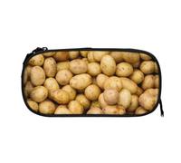 ESNAIUVCD Garden Potatoes Print Zipper Large Pencil Case,Durable Stationery Pencilcase Bag,Multifunctional Pencilcase Bag Penbag for School College Office Adult Girls and Boys