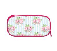 ESNAIUVCD Garden Roses Print Zipper Large Pencil Case,Durable Stationery Pencilcase Bag,Multifunctional Pencilcase Bag Penbag for School College Office Adult Girls and Boys