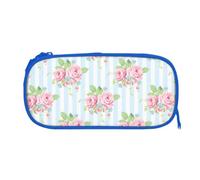 ESNAIUVCD Garden Roses Print Zipper Large Pencil Case,Durable Stationery Pencilcase Bag,Multifunctional Pencilcase Bag Penbag for School College Office Adult Girls and Boys