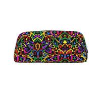 ESNAIUVCD Gay Pride Rainbow Print Pencil Bag Zipper Large Pencil Bag Work Travel - Multifunctional Pencil Case,Makeup Bag