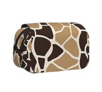 ESNAIUVCD Giraffe Print Print Large Capacity Double Layer Pen Bag,Suitable for Boys, Girls and Adults,This Office Pen Bag with Compartment Design