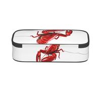 ESNAIUVCD Glutton Shrimps Print Pencil Case for Kids,School Pen Bags Large Capacity Pencil Elementary School Pen Case Children Stationery Bags