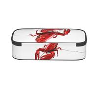 ESNAIUVCD Glutton Shrimps Print Pencil Case for Kids,School Pen Bags Large Capacity Pencil Elementary School Pen Case