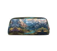 ESNAIUVCD Great Rivers Print Pencil Bag Zipper Large Pencil Bag Work Travel - Multifunctional Pencil Case,Makeup Bag