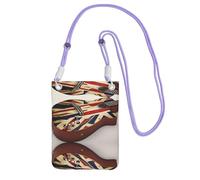 ESNAIUVCD Guitar British Flag Print Carry A Mobile Phone Bag Diagonally,Crossbody Bag,Suitable For Carrying Mobile Phone Change, Etc