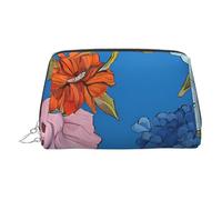 ESNAIUVCD Hello Hawaii Print Makeup Bag, Cosmetic Bag,Women Pu Leather Cosmetic Bags with Wrist Strap Travel Toiletry Pouch Makeup Bag