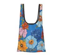 ESNAIUVCD Hello Hawaii Print Reusable, Foldable,Washable Grocery Bags Foldable In A Pouch Eco Tote Shopping Bag,Daily Shopping Loading