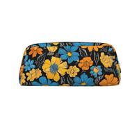 ESNAIUVCD Hippie Pattern Print Pencil Bag Zipper Large Pencil Bag Work Travel - Multifunctional Pencil Case,Makeup Bag