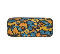 ESNAIUVCD Hippie Pattern Print Pencil Case for Kids,School Pen Bags Large Capacity Pencil Elementary School Pen Case Children Stationery Bags