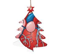 ESNAIUVCD Human Anatomy Heart Chart Print Wooden Sign Plaque Wood Hearts Sign, Womens Gifts, Daughter Gifts From Parents,Christmas Birthday Present