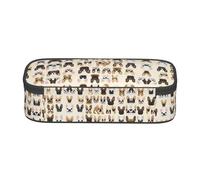 ESNAIUVCD I Love French Bulldog Print Pencil Case for Kids,School Pen Bags Large Capacity Pencil Elementary School Pen Case Children Stationery Bags