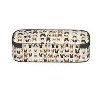 ESNAIUVCD I Love French Bulldog Print Pencil Case for Kids,School Pen Bags Large Capacity Pencil Elementary School Pen Case Children Stationery Bags