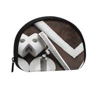 ESNAIUVCD Japan Samurai Sword Print Portable Mini Storage Bag Shell Shaped Wallet Small Coin Wallet Shell Storage Bag