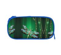 ESNAIUVCD Jewel Dragonfly Print Zipper Large Pencil Case,Durable Stationery Pencilcase Bag,Multifunctional Pencilcase Bag Penbag for School College Office Adult Girls and Boys