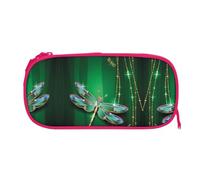 ESNAIUVCD Jewel Dragonfly Print Zipper Large Pencil Case,Durable Stationery Pencilcase Bag,Multifunctional Pencilcase Bag Penbag for School College Office Adult Girls and Boys