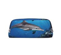 ESNAIUVCD Killer Whale1 Print Pencil Bag Zipper Large Pencil Bag Work Travel - Multifunctional Pencil Case,Makeup Bag