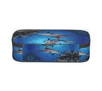 ESNAIUVCD Killer Whale1 Print Pencil Case for Kids,School Pen Bags Large Capacity Pencil Elementary School Pen Case Children Stationery Bags