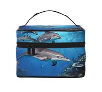 ESNAIUVCD Killer Whale1 Print Toiletry Bag Large Cosmetic Bag Travel Makeup Bag Organizer for Women