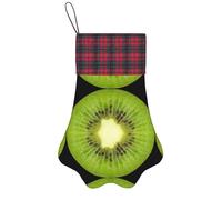 ESNAIUVCD Kiwi Slice Print Xmas Tree Decor Christmas Pet Paw Stocking Family Holiday Dog Cat Gift Stockings