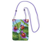 ESNAIUVCD Ladybug Print Carry A Mobile Phone Bag Diagonally,Crossbody Bag,Suitable for Carrying Mobile Phone Change, Etc