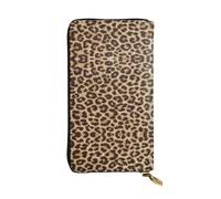ESNAIUVCD Leopard Pattern Print Genuine Leather Women's,Men's Wallets,Multi-Functionclutch Purse,Zip Around Large Travel â€‹Mobile Phone Long â€‹Money Purses