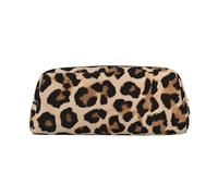 ESNAIUVCD Leopard Patterned Wallpaper Print Pencil Bag Zipper Large Pencil Bag Work Travel - Multifunctional Pencil Case,Makeup Bag