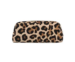ESNAIUVCD Leopard Patterned Wallpaper Print Pencil Bag Zipper Large Pencil Bag Work Travel - Multifunctional Pencil Case,Makeup Bag