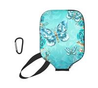 ESNAIUVCD Light Blue Butterfly Print
