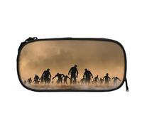 ESNAIUVCD Many Zombie Print Zipper Large Pencil Case,Durable Stationery Pencilcase Bag,Multifunctional Pencilcase Bag Penbag for School College Office Adult Girls and Boys