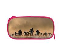 ESNAIUVCD Many Zombie Print Zipper Large Pencil Case,Durable Stationery Pencilcase Bag,Multifunctional Pencilcase Bag Penbag for School College Office Adult Girls and Boys
