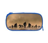 ESNAIUVCD Many Zombie Print Zipper Large Pencil Case,Durable Stationery Pencilcase Bag,Multifunctional Pencilcase Bag Penbag for School College Office Adult Girls and Boys
