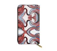 ESNAIUVCD Marble Mixed Brown Print Genuine Leather Women's,Men's Wallets,Multi-Functionclutch Purse,Zip Around Large Travel â€‹Mobile Phone Long â€‹Money Purses