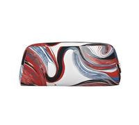 ESNAIUVCD Marble Mixed Brown Print Pencil Bag Zipper Large Pencil Bag Work Travel - Multifunctional Pencil Case,Makeup Bag