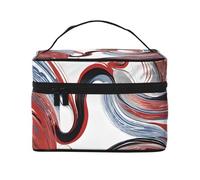 ESNAIUVCD Marble Mixed Brown Print Toiletry Bag Large Cosmetic Bag Travel Makeup Bag Organizer for Women