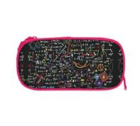 ESNAIUVCD Math Formula Print Zipper Large Pencil Case,Durable Stationery Pencilcase Bag,Multifunctional Pencilcase Bag Penbag for School College Office Adult Girls and Boys
