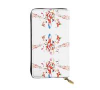 ESNAIUVCD Music Butterfly Print Genuine Leather Women's,Men's Wallets,Multi-Functionclutch Purse,Zip Around Large Travel â€‹Mobile Phone Long â€‹Money Purses