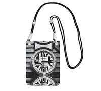 ESNAIUVCD Musical Theme Music Clefs Print Carry A Mobile Phone Bag Diagonally,Crossbody Bag,Suitable for Carrying Mobile Phone Change, Etc