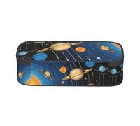 ESNAIUVCD Outer Space Solar System Print Pencil Case for Kids,School Pen Bags Large Capacity Pencil Elementary School Pen Case Children Stationery Bags