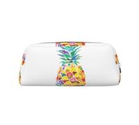 ESNAIUVCD Painting Pineapple Print Pencil Bag Zipper Large Pencil Bag Work Travel - Multifunctional Pencil Case,Makeup Bag