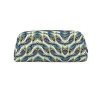 ESNAIUVCD Peacock'S Feather Print Pencil Bag Zipper Large Pencil Bag Work Travel - Multifunctional Pencil Case,Makeup Bag