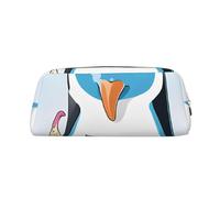ESNAIUVCD Penguins Print Pencil Bag Zipper Large Pencil Bag Work Travel - Multifunctional Pencil Case,Makeup Bag