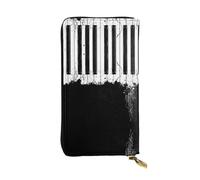 ESNAIUVCD Piano Print Genuine Leather Women's,Men's Wallets,Multi-Functionclutch Purse,Zip Around Large Travel â€‹Mobile Phone Long â€‹Money Purses