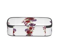 ESNAIUVCD Poppy Flower Print Pencil Case for Kids,School Pen Bags Large Capacity Pencil Elementary School Pen Case Children Stationery Bags