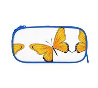 ESNAIUVCD Pretty Butterfly Print Print Zipper Large Pencil Case,Durable Stationery Pencilcase Bag,Multifunctional Pencilcase Bag Penbag for School College Office Adult Girls and Boys