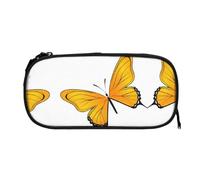 ESNAIUVCD Pretty Butterfly Print Print Zipper Large Pencil Case,Durable Stationery Pencilcase Bag,Multifunctional Pencilcase Bag Penbag for School College Office Adult Girls and Boys