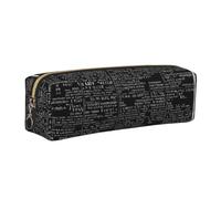 ESNAIUVCD Programmer Programming Code Print Leather Pencil Case Zippered Pouch Portable Large Capacity Stationery Organizer Cosmetic Bag for School Office(2pcs)